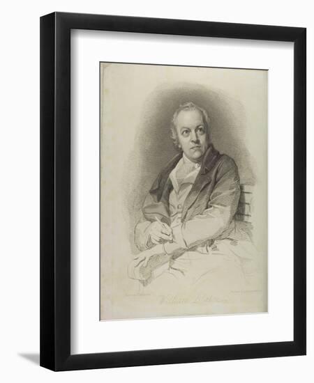 Portrait of William Blake, Frontispiece from 'The Grave, a Poem' by William Blake (1757-1827)-Thomas Phillips-Framed Giclee Print