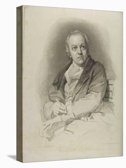 Portrait of William Blake, Frontispiece from 'The Grave, a Poem' by William Blake (1757-1827)-Thomas Phillips-Stretched Canvas