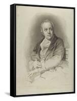 Portrait of William Blake, Frontispiece from 'The Grave, a Poem' by William Blake (1757-1827)-Thomas Phillips-Framed Stretched Canvas