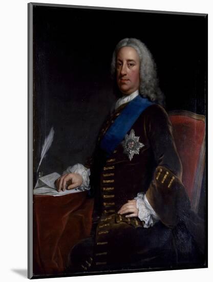 Portrait of William Cavendish, 3rd Duke of Devonshire, Late 1730s-Early 1740s-George Knapton-Mounted Giclee Print