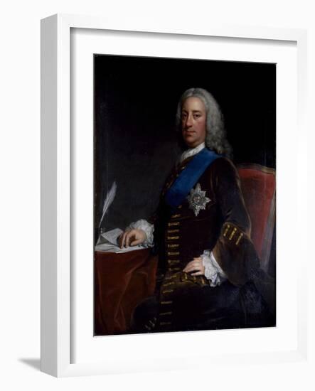 Portrait of William Cavendish, 3rd Duke of Devonshire, Late 1730s-Early 1740s-George Knapton-Framed Giclee Print