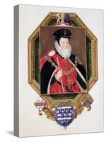 Portrait of William Cecil (1520-98) 1st Baron Burghley from Memoirs of the Court of Queen Elizabeth-Sarah Countess Of Essex-Stretched Canvas