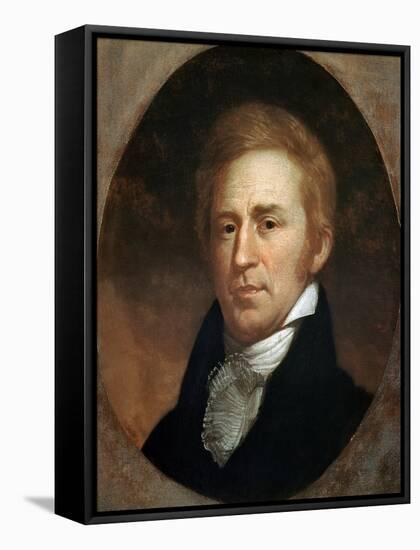 Portrait of William Clark, American Explorer and Governor of Missouri Territory-null-Framed Stretched Canvas