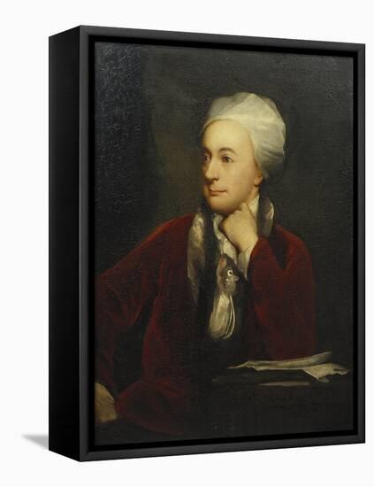 Portrait of William Cowper, Red Coat with a Fur Collar and a White Cap, 18th Century-William Henry Jackson-Framed Stretched Canvas