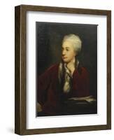 Portrait of William Cowper, Red Coat with a Fur Collar and a White Cap, 18th Century-William Henry Jackson-Framed Giclee Print