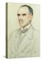 Portrait of William De Havilland, 1920-William Strang-Stretched Canvas