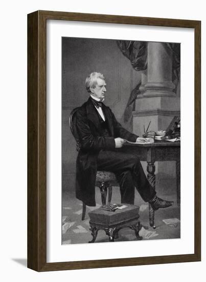 Portrait of William Henry Seward (1801-72)-Alonzo Chappel-Framed Giclee Print