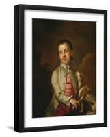 Portrait of William Holmes (1762-C.1818-20) C.1765-67 (Oil on Canvas)-John Wollaston-Framed Giclee Print