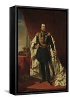 Portrait of William III, King of the Netherlands-Nicolaas Pieneman-Framed Stretched Canvas