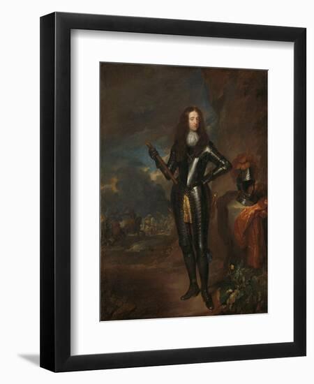 Portrait of William III, Prince of Orange and Stadtholder, c.1680-84-Caspar Netscher-Framed Giclee Print