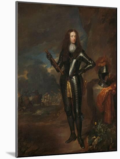 Portrait of William III, Prince of Orange and Stadtholder, c.1680-84-Caspar Netscher-Mounted Giclee Print