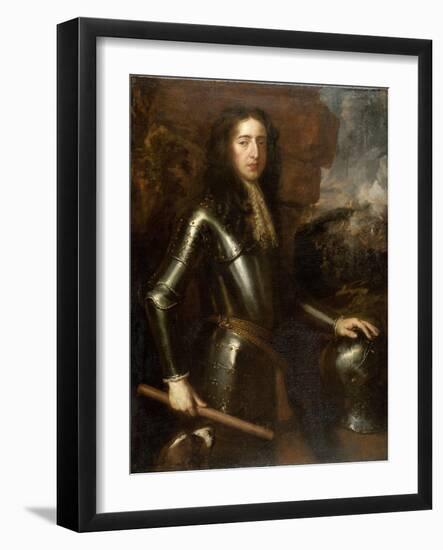 Portrait of William III-Willem Wissing-Framed Art Print