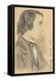 Portrait of William Michael Rossetti, 1846-Dante Gabriel Charles Rossetti-Framed Stretched Canvas