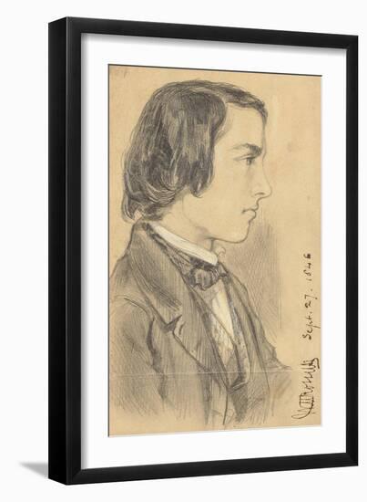 Portrait of William Michael Rossetti, 1846-Dante Gabriel Charles Rossetti-Framed Giclee Print