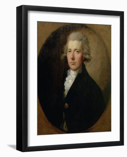 Portrait of William Pitt the Younger (1759-1806), C.1787-Thomas Gainsborough-Framed Giclee Print