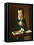 Portrait of William Rastall, C.1763 (Oil on Canvas)-Joseph Wright-Framed Stretched Canvas