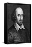 Portrait of William Shakespeare 1719-George Vertue-Framed Stretched Canvas