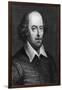 Portrait of William Shakespeare 1719-George Vertue-Framed Giclee Print