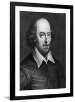 Portrait of William Shakespeare 1719-George Vertue-Framed Giclee Print