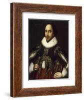 Portrait of William Shakespeare - by Louis Coblitz-null-Framed Giclee Print