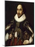 Portrait of William Shakespeare - by Louis Coblitz-null-Mounted Giclee Print