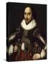 Portrait of William Shakespeare - by Louis Coblitz-null-Stretched Canvas