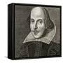Portrait of William Shakespeare by Martin Droeshout, 1623-Martin Droeshout  the Elder-Framed Stretched Canvas