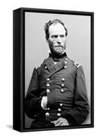 Portrait of William Sherman, Civil War-Lantern Press-Framed Stretched Canvas