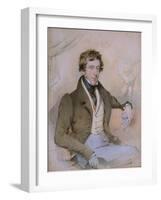 Portrait of William Spencer, 6th Duke of Devonshire, 1828-Octavius Oakley-Framed Giclee Print