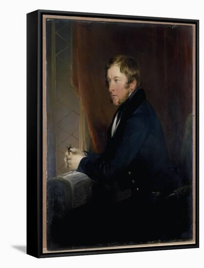 Portrait of William Spencer Cavendish, 6th Duke of Devonshire, 1831-32-Edwin Henry Landseer-Framed Stretched Canvas