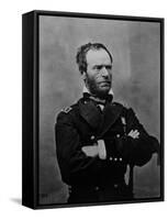 Portrait of William Tecumseh Sherman, Union General During the Civil War-null-Framed Stretched Canvas