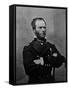 Portrait of William Tecumseh Sherman, Union General During the Civil War-null-Framed Stretched Canvas