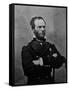 Portrait of William Tecumseh Sherman, Union General During the Civil War-null-Framed Stretched Canvas