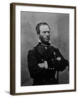 Portrait of William Tecumseh Sherman, Union General During the Civil War-null-Framed Photographic Print