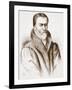 Portrait of William Tyndale (From an Old Engraving in the Bibliotheque Nationale), Illustration…-null-Framed Giclee Print