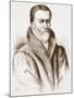 Portrait of William Tyndale (From an Old Engraving in the Bibliotheque Nationale), Illustration…-null-Mounted Giclee Print