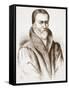 Portrait of William Tyndale (From an Old Engraving in the Bibliotheque Nationale), Illustration…-null-Framed Stretched Canvas