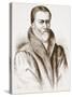Portrait of William Tyndale (From an Old Engraving in the Bibliotheque Nationale), Illustration…-null-Stretched Canvas