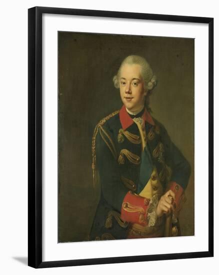 Portrait of William V, Prince of Orange-Nassau-Johann Georg Ziesenis-Framed Art Print