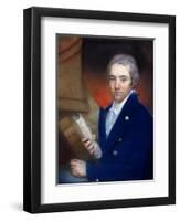 Portrait of William Wilberforce (1759-1833) by William Lane (1746-1819)-John Russell-Framed Giclee Print