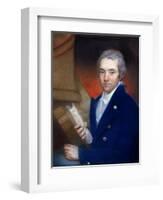 Portrait of William Wilberforce (1759-1833) by William Lane (1746-1819)-John Russell-Framed Giclee Print