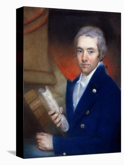 Portrait of William Wilberforce (1759-1833) by William Lane (1746-1819)-John Russell-Stretched Canvas