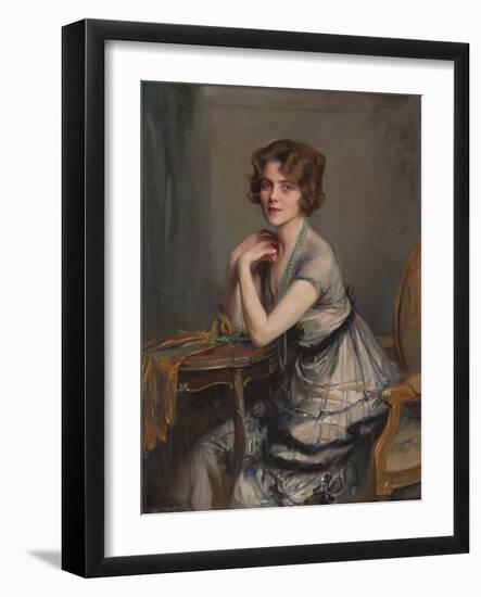 Portrait of Winnie Melville, Mrs, 1920-Philip Alexius De Laszlo-Framed Giclee Print