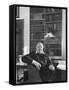 Portrait of Winston Churchill in His Study at Chartwell-Alfred Eisenstaedt-Framed Stretched Canvas