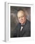 Portrait of Winston Churchill-Margery Forbes-Framed Giclee Print