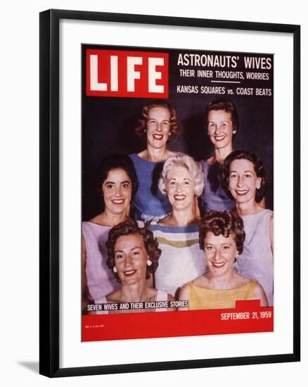 Portrait of Wives of Projest Mercury Astronauts, September 21, 1959-Ralph Morse-Framed Photographic Print