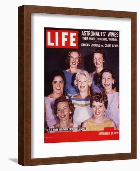 Portrait of Wives of Projest Mercury Astronauts, September 21, 1959-Ralph Morse-Framed Photographic Print