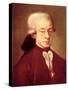 Portrait of Wolfgang Amadeus Mozart (1756-1791) after 1770-null-Stretched Canvas