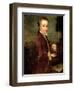 Portrait of Wolfgang Amadeus Mozart (1756-91) Aged Eight, Holding a Bird's Nest, 1764-65-Johann Zoffany-Framed Giclee Print