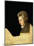 Portrait of Wolfgang Amadeus Mozart (1756-91) at the Piano, 1789-Joseph Lange-Mounted Giclee Print